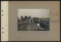 Fort de Vaujours. Batterie Nord-Ouest de DCA. Une pièce de 75