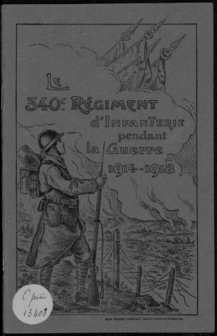 Historique du 340ème régiment d'infanterie