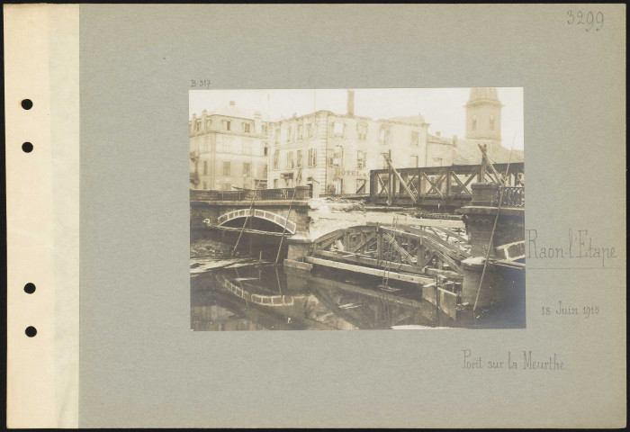Raon-l'Étape. Pont sur la Meurthe