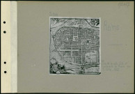 Reims. Plan de la ville cité et université de Reims par Jean Colin, 1665