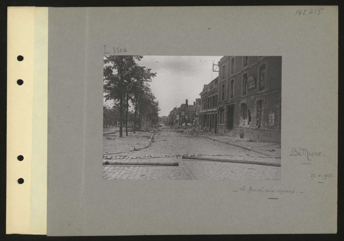 Béthune. Le Marché aux chevaux