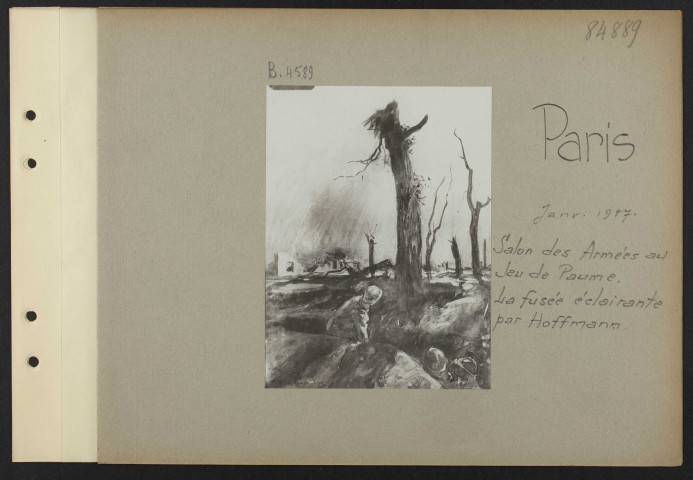 Paris. Salon des Armées au Jeu de paume. La fusée éclairante par Hoffmann