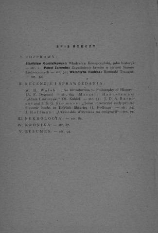 Teki Historyczne (1953-1954; Tome VI, n°1-2)  Autre titre : Cahiers d'Histoire - Historical Papers