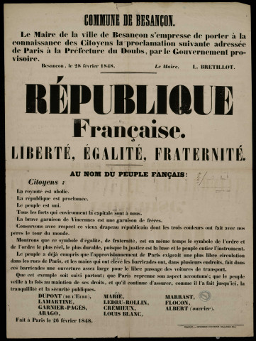 Au nom du peuple français... la royauté est abolie… La république est proclamée…