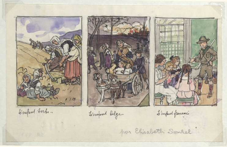 L'enfant serbe, l'enfant belge, l'enfant français