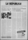 La República n° 16, mayo de 1981. Sous-Titre : Vocero de la democracia argentina en el exilio. Organo de la oficina internacional de exiliados del radicalismo argentino