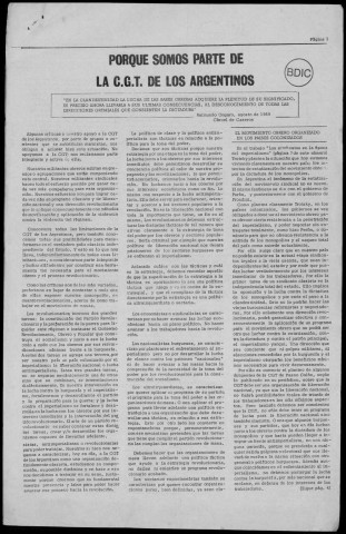 El Combatiente n°34, 26 agosto 1969. Sous-Titre : Organo del Partido Revolucionario de los Trabajadores por la revolución obrera latinoamericana y socialista