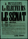 A messieurs les électeurs pour le Sénat : Alfred Cornudet
