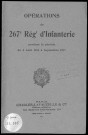 Historique du 267ème régiment d'infanterie