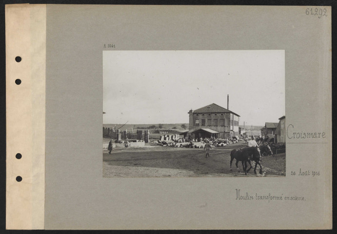 Croismare. Moulin transformé en scierie
