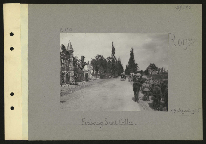 Roye. Faubourg Saint-Gilles