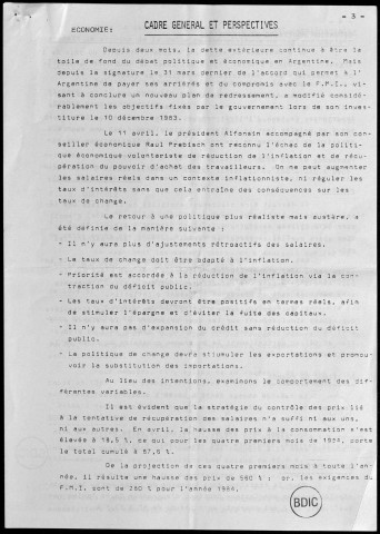 Argentina hoy n°27, 25 mai 1984. Sous-Titre : Fonds COBA