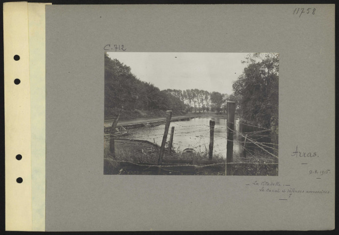 Arras. La citadelle. Le canal et défenses accessoires
