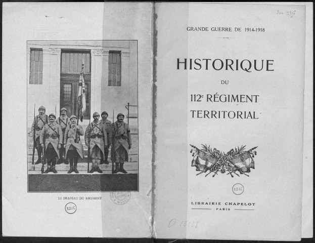 Historique du 112ème régiment territorial d'infanterie