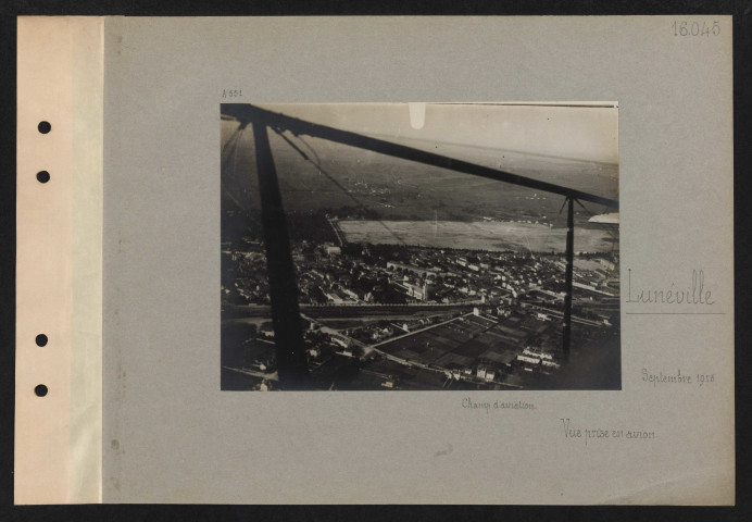 Lunéville. Vue prise en avion