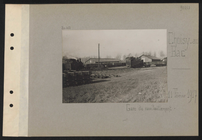 Choisy-au-Bac. Gare de ravitaillement