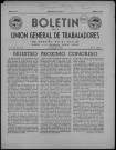 Boletín de la Unión general de trabajadores de España en exilio (1949 ; 51-62). Autre titre : Suite de : Boletín de la Unión general de trabajadores de España en Francia y su imperio