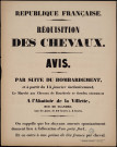 Réquisition des chevaux : Avis