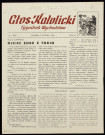 Glos katolicki (1969; n°1 - n°50)  Sous-Titre : Tygodnik wychodztwa  Autre titre : La voix catholique
