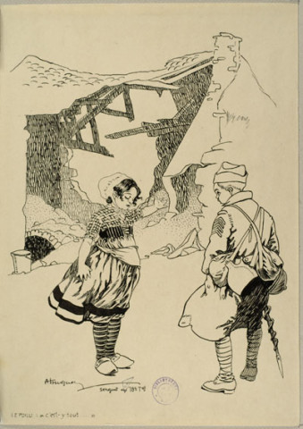 Le poilu : "C'est-y-tout..." (1916)