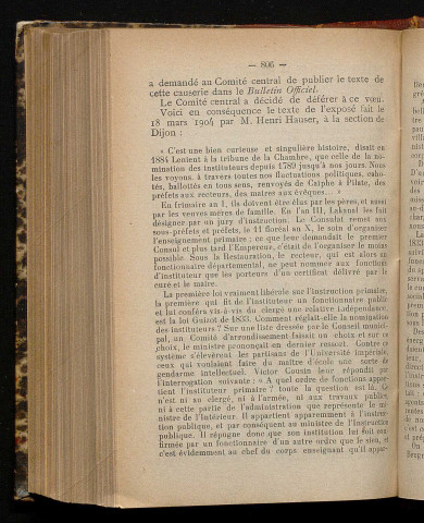 Juillet 1904 - Bulletin officiel de la Ligue des Droits de l'Homme