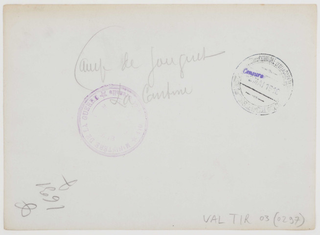 Camp de Jouguet. La cantine