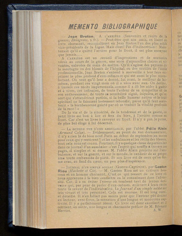 Mai 1916 - Bulletin officiel de la Ligue des Droits de l'Homme