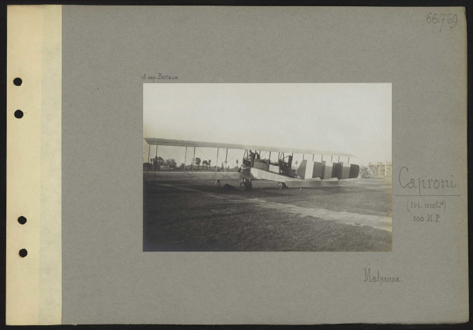 Malpensa (Lombardie). Caproni. Tri-moteurs. 300 HP