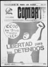 Combate (1973 : mars-avril, août, octobre). Sous-Titre : organo de la Liga comunista revolucionaria. Edición para Francia