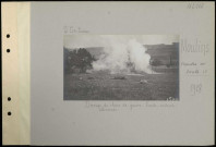 Moulins. Dressage de chiens de guerre. Pseudo-cadavres allemands