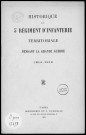 Historique du 5ème régiment territorial d'infanterie