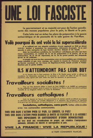 Une loi fasciste… Voilà pourquoi ils ont voté la loi superscélérate... Ils n'atteindront pas leur but...