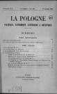 La Pologne politique, économique, littéraire et artistique (1921, n°1 - n°24)