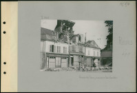 Reims. Avenue de Laon ; maison bombardée