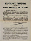 Garde nationale de la Seine : manifestations de gardes nationaux…