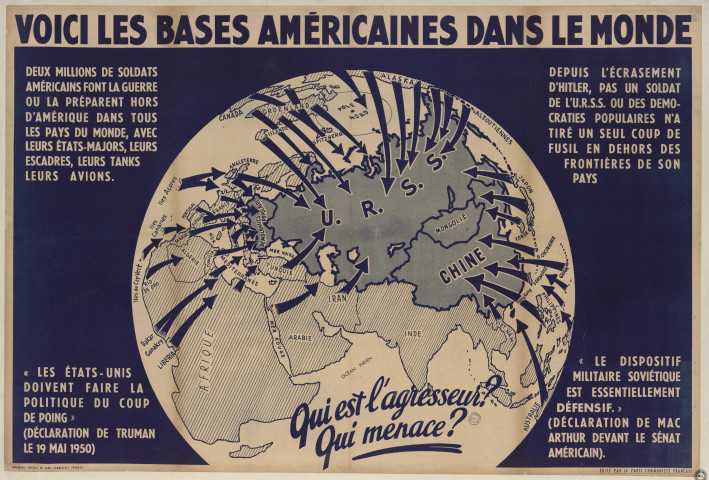 Voici les bases américaines dans le monde : qui est l'agresseur? Qui menace?