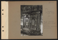 Paris. Musée Galliéra. Exposition d'art alsacien. Armoire alsacienne du XVIIIe siècle