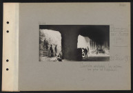 Berneuil-sur-Aisne (près). Carrière aménagée : les entrées, vue prise de l'intérieur