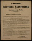 A Messieurs les électeurs sénatoriaux du département des Alpes-Maritimes : J. Roubaud