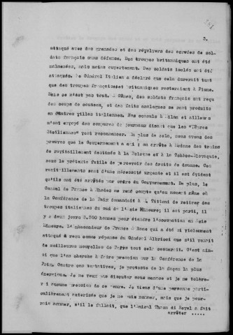 Réunion du lundi 7 juillet 1919 à 15h30. Sous-Titre : Conférences de la paix