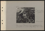 Cernoy (près). Char d'assaut Saint-Chamond A 37.5 et son équipage après leur participation aux combats de Méry-Belloy des 11-12 juin