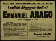 Emmanuel Arago, candidat démocrate radical