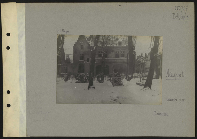 Nieuport (Belgique). Cimetière