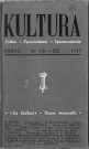 Kultura (1949, n°1(18) - n°17)  Sous-Titre : Szkice - Opowiadania - Sprawozdania  Autre titre : "La Culture". Revue mensuelle