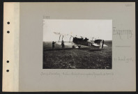 Esquennoy. Camp d'aviation. Biplan Bréguet avec moteur Renault de 300 HP