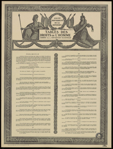 Tables des droits de l'homme