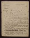 Vieux-Mesnil (59) : réponses au questionnaire sur le territoire occupé par les armées allemandes
