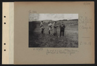 Saffais (camp de). Cf. n° 167898. Au premier plan, de gauche à droite : commandant Paul-Boncour, généraux Duport, de Castelnau et Gérard