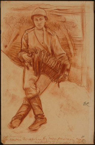 (Le cuisinier Pogarielov, du Gouvernement de Bessarabie, Mourmelon, Marne, Août 1916)