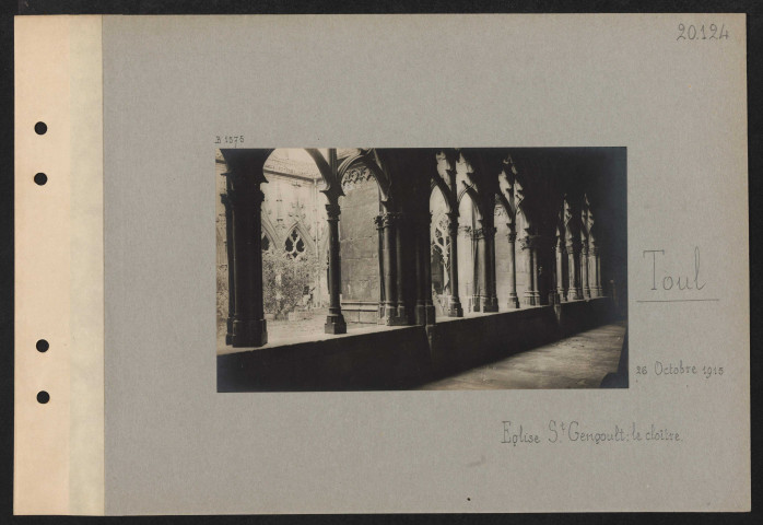 Toul. Église Saint-Gengoult : le cloître